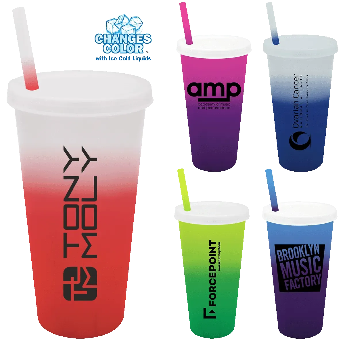 Promotional Mood 26 oz. Tumbler with Lid and Straw Promotional